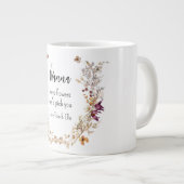 フローラの緑のおばあちゃんのグランドキッズ名 ジャンボコーヒーマグカップ (正面右)