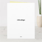 フローラの緑のアフリカ系アメリカ人マザーズデイ カード (裏面)