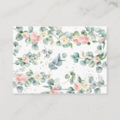 フローラの緑のベビー象が代わりに本を持ってくる エンクロージャーカード (裏面)