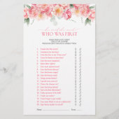 フローラの緑の彼は彼女はピンクのシャワーのゲームを言った (正面)