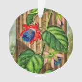 フローラの翼のあるパッションフラワーテンプル – クリスマス オーナメント (正面)