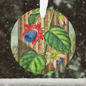 フローラの翼のあるパッションフラワーテンプル – クリスマス オーナメント
