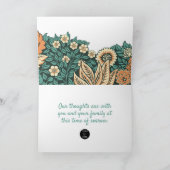 フローラの考えお悔やみ心地よい カード (内部)