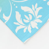 フローラの背景のダマグラデーションスク フリースブランケット (角)