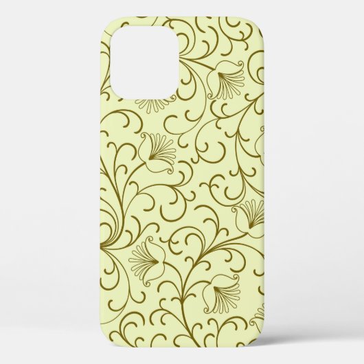 フローラの背景美しいヴィンテージイラストレーション。 Case-Mate iPhoneケース (裏面)