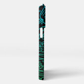 フローラの背景（名前の付いた電話ケース） iPhoneケース (右側面)