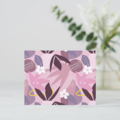 フローラの背葉景。 ポストカード (スタンド正面)