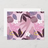 フローラの背葉景。 ポストカード (正面/裏面)