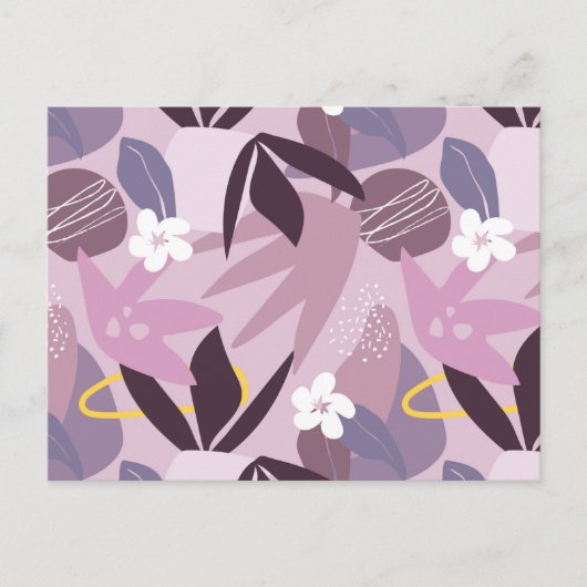 フローラの背葉景。 ポストカード (正面)