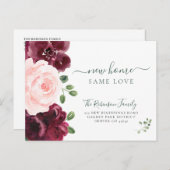 フローラの色モダン移エレガント動 案内ポストカード (正面/裏面)