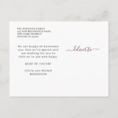 フローラの色モダン移エレガント動 案内ポストカード (裏面)