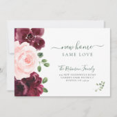 フローラの色モダン移エレガント動 案内状 (正面)