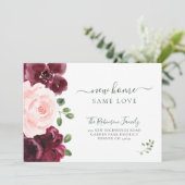 フローラの色モダン移エレガント動 案内状 (スタンド正面)