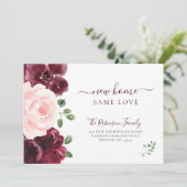 フローラの色モダン移エレガント動 案内状 (スタンド正面)