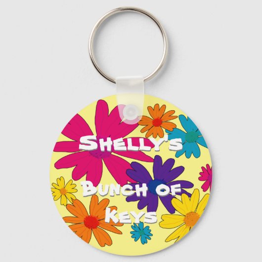 フローラの花のベッド キーホルダー (正面)