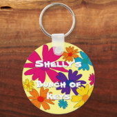 フローラの花のベッド キーホルダー (正面)