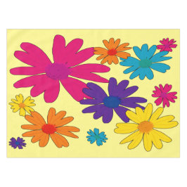 フローラの花のベッド テーブルクロス