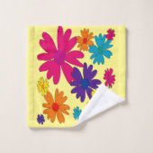 フローラの花のベッド バスタオルセット (ウォッシュタオル)