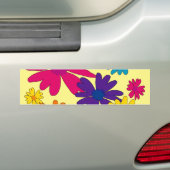 フローラの花のベッド バンパーステッカー (車上)
