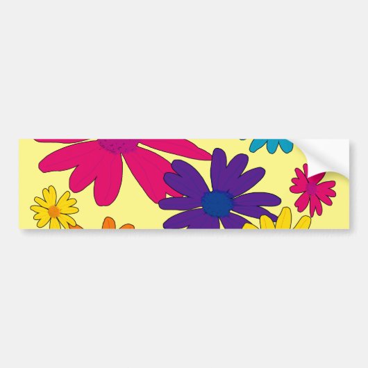 フローラの花のベッド バンパーステッカー (正面)