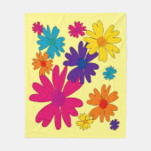 フローラの花のベッド フリースブランケット (正面)