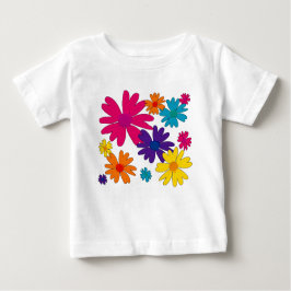 フローラの花のベッド ベビーTシャツ