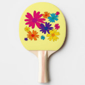フローラの花のベッド 卓球ラケット (正面)