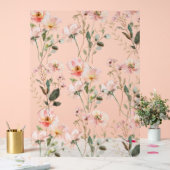 フローラの花の背景 アクリルサイン (ウェディング)