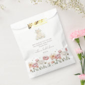 フローラの花嫁とビーブライダルシャワーのバッグ フェイバーバッグ (封をした状態)