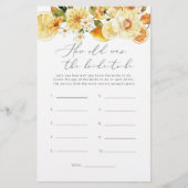 フローラの花嫁の年齢は何歳だった (正面)