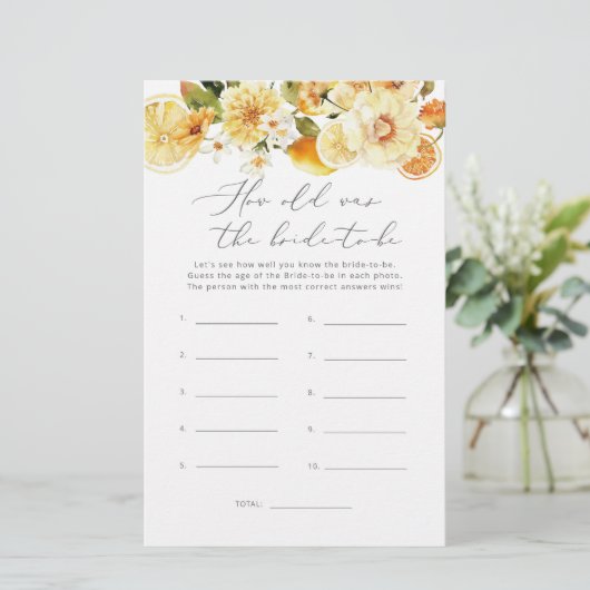 フローラの花嫁の年齢は何歳だった (スタンド正面)