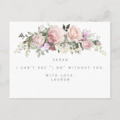 フローラの花嫁の提案カード 案内ポストカード (裏面)