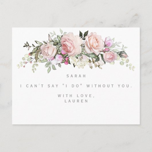 フローラの花嫁の提案カード 案内ポストカード (裏面)