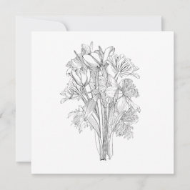 フローラの花束と線花。 セーブザデート