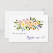 フローラの花束は私の花嫁になる 招待状 (正面/裏面)