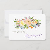 フローラの花束は私の花嫁になる 招待状 (正面)