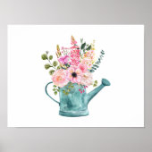 フローラの花束を水やり缶に入れる ポスター (正面)