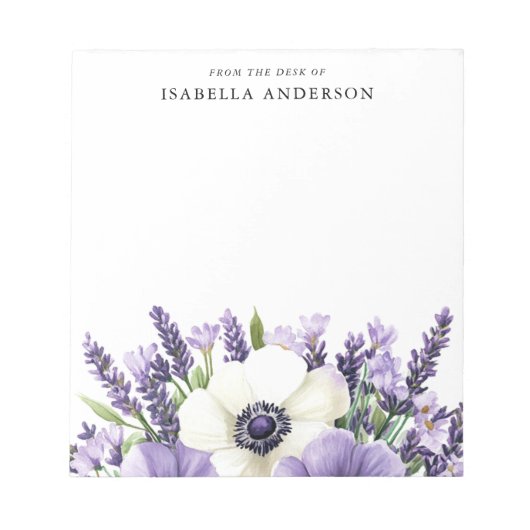 フローラの花束 ノートパッド (正面)