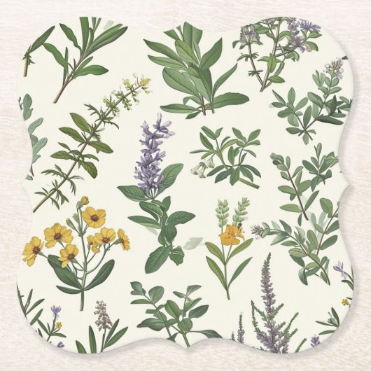 フローラの花 ペーパーコースター (正面)