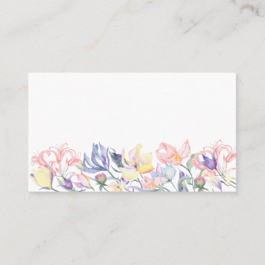 フローラの花 – 日付の夜のアイディア\日付のjar エンクロージャーカード (裏面)