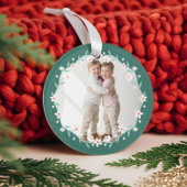 フローラの葉のエレガント紋付き緑の写真 オーナメント