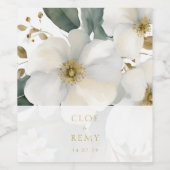 フローラの葉の水の結婚色 ワインラベル (シングルラベル)