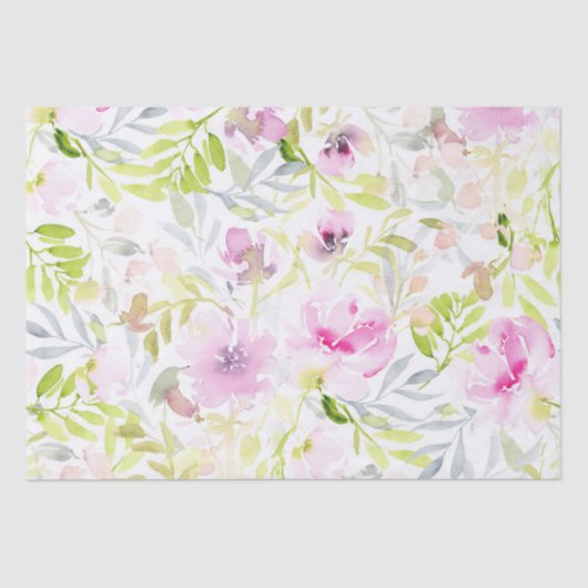 フローラの葉の水色 薄葉紙 (正面)