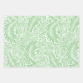 フローラの葉ウィリアムモリスブルーグリーンオレンジ ラッピングペーパーシート (正面3)