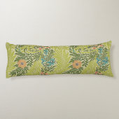 フローラの葉ヴィンテージウィリアムモリスラークスパー ボディピロー (裏面)