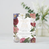 フローラの葬儀お祝いの写真 案内ポストカード (スタンド正面)