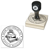 フローラの蔵書からコーヒーのマグムーン ラバースタンプ (押印)