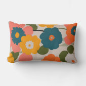 フローラの装飾的なアクセントモダン枕ミニマル ランバークッション (正面)