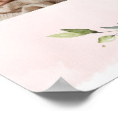 フローラの親の写真の赤ちゃんシャワー ポスター (角)