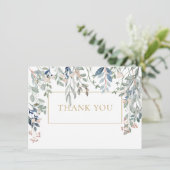 フローラの観エレガント光金ゴールドの幾何学的 サンキューカード (スタンド正面)